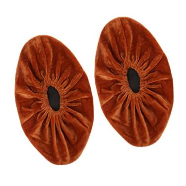 Imagem de Lavável - Capas antiderrapantes para crianças de 3 a 12 anos - galochas para meninos e meninas, botas de veludo reutilizáveis para uso doméstico e jardim de infância - laranja G