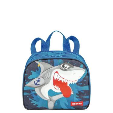 Imagem de Lancheira Pequeno Sestini 21M Plus Tubarão Colorida