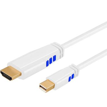 Imagem de Cabo Mini DisplayPort HDMI 4k 30Hz Adaptador 1 m 1 Metro - Bolaazul