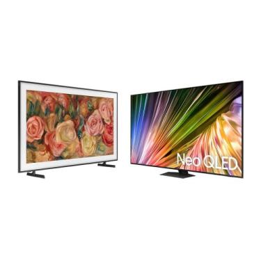 Imagem de AI TV 55" Neo QLED 4K 55QN85D 2024 + Smart TV 32 QLED The Frame 32LS03