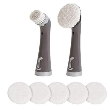 Imagem de Refil de escova e almofadas Rubbermaid para escova elétrica Rubbermaid Reveal Power Scrubber, 8 peças