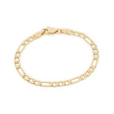 Imagem de Pulseira banhado ouro 3x 24k 18k e 22k  masculina rommanel fio diamant