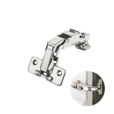 Imagem de Dobradiça Reta de 35 Mm 165 Graus Com Amortecedor Clip On Hd, Reta, Aç