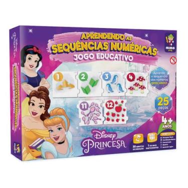 Imagem de Jogo Aprendendo as Sequências Numéricas - Princesas Disney Mimo Toys