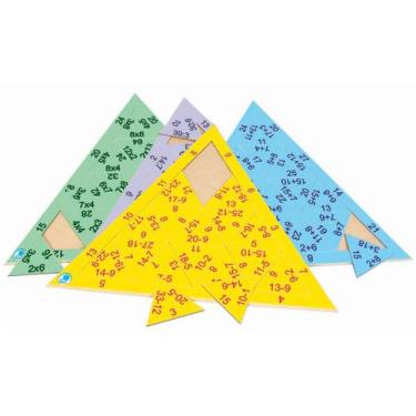 Imagem de Quebra-Cabeça Infantil Triangular Multiplicação - Simque