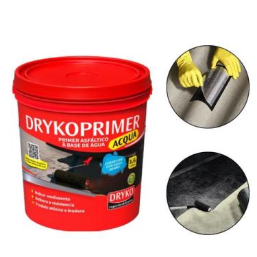 Imagem de Primer Para Manta Asfáltica 3,6 L Base De Água Dryko Impermeabilizante
