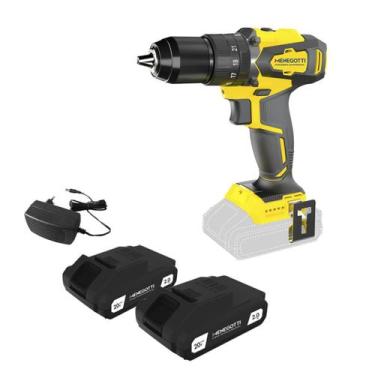 Imagem de Parafusadeira Furadeira Menegotti Mfi-20 20v + 2 Baterias