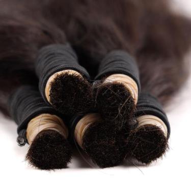 Imagem de Cabelo Humano Liso Com Leves Ondas 100 gramas 70cm Para Mega Hair - bh