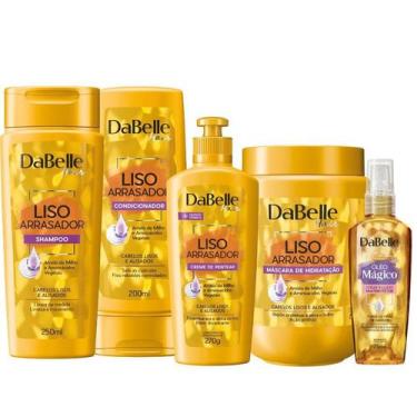 Imagem de Kit Tratamento Capilar Hidratação Liso Arrasador Vegano Dabelle