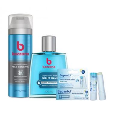 Imagem de Kit Facial Bozzano Espuma de Barbear Hidratação 200ml + Bozzano Loção 