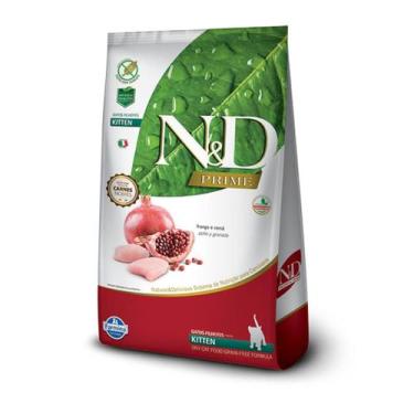 Imagem de Ração Seca ND Prime Feline FrangoRomã Kitten para Gatos Filhotes - 1,5