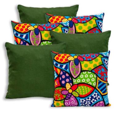 Imagem de Kit 6 Capas de Almofada 40x40cm Zíper Gorgurinho - Bem Me Quer Enxovai