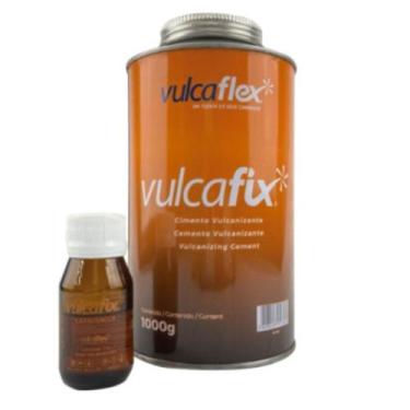 Imagem de Kit Cola Correia Vulcafix Adesivo 1000g E Catalisador 25g