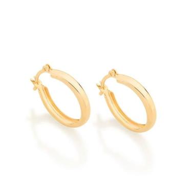 Imagem de Brincos banhado ouro 3x 24k 18k e 22k ou prata 925 femininos argola ro
