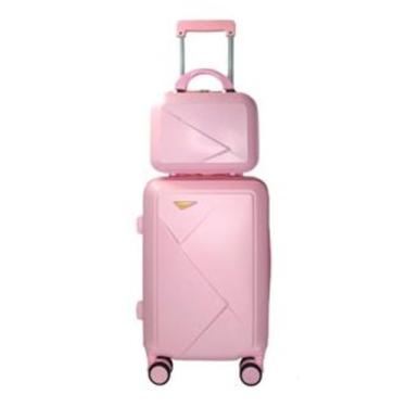 Imagem de Kit Mala de Bordo Viagem Pequena em Abs + Frasqueira de Mão - Kingleen