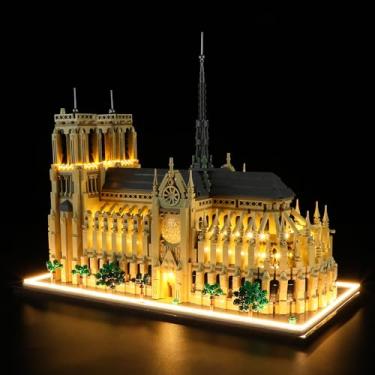 Imagem de BRIKSMAX Light Kit for Lego-21061 Notre Dame Cathedral - Compatible with Lego Architecture Building Set- Not Include Lego Set