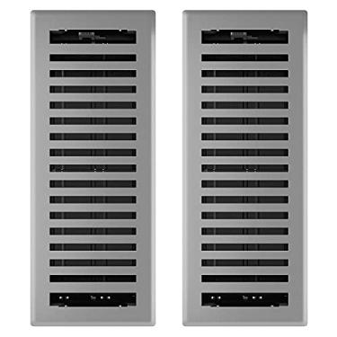 Imagem de Imperial Registro decorativo RG3445 Montezuma, 10 x 30 cm, granito cinza, pacote com 2