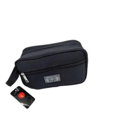Imagem de Nécessaire Bolsa de Mão Bag Multiuso 2 Divisórias Unissex -  Kenia e K