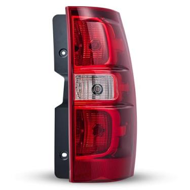 Imagem de Awayet Luz traseira compatível com Chevy Suburban Tahoe1500 2500 2007-2014 2000 luz traseira com lâmpadas e arnês estilo original lâmpada traseira vermelha substituição lado do passageiro (RH)