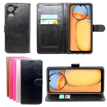 Imagem de Capa Carteira Para Xiaomi Redmi 13c - Mustangshop, Pink