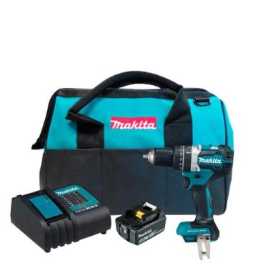 Imagem de Furadeira Parafusadeira Bateria 18v 5ah Dhp484 Makita +Bolsa