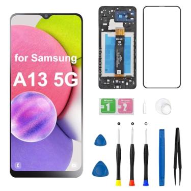 Imagem de Tela de substituição para Samsung Galaxy A13 5G a136u a136a a136w s136dl Display LCD Touch Digitalizador com kits de ferramentas de reparo 16.5 cm