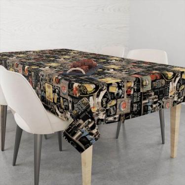 Imagem de Toalha De Mesa Retangular Impermeavel Termica Estampada 2,00 x 1,40 m 
