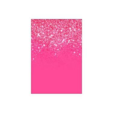Imagem de Painel De Festa Vertical 1,50 x 2,20 - Efeito Glitter Rosa Pink Brilha