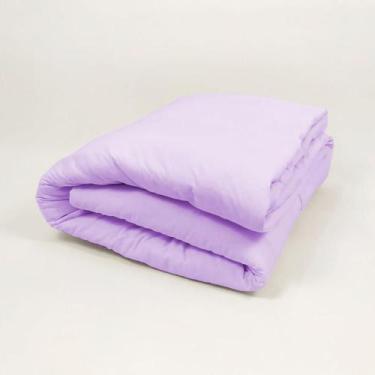 Imagem de Edredom Berço em Malha 100% Algodão Lilás Arrumadinho Enxovais