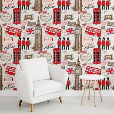 Imagem de Papel de Parede Adesivo Londres N011033 0,58x2,5M - Adesivo BR
