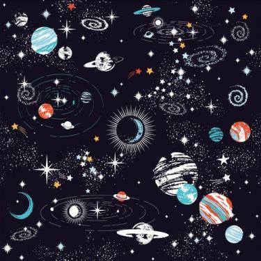 Imagem de Papel de Parede Temático Universo Baby Planeta 3,3m - DEKAL DECOR
