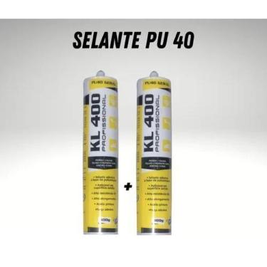Imagem de Kit 2 Super Pu Cola Adesiva Selante Construção 400g Branco - Galviani