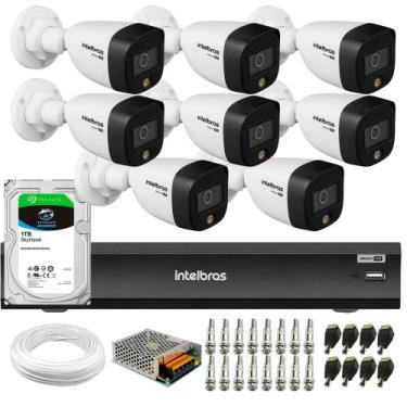 Imagem de Kit 8 Câmeras  Segurança VHD 1220 B Full Color Full HD 1080p + Gravado