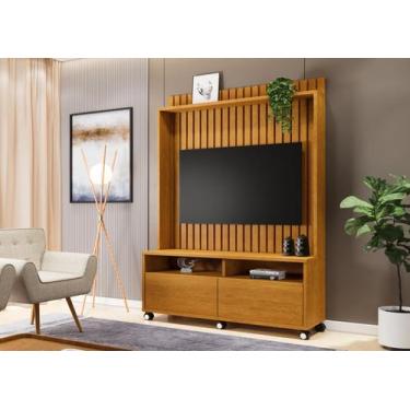 Imagem de Estante Home Estilos  Para Tv Até 55 Polegadas -2 Portas e Nicho -Ripa