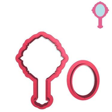 Imagem de Cortador Modular Barbie Espelho Mão Beleza Maquiar - DOCE IMPRESSO, 4,