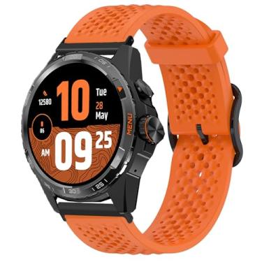 Imagem de Pulseira de silicone compatível com TicWatch Atlas, 20 mm, 22 mm, 24 mm com fivela de metal compatível com Ticwatch Atlas, Pro 5 Enduro, Pro 5, Pro 3 Ultra BT/LTE, Pro, Pro S, Pro 4G, E2, S2, E3, GTH,