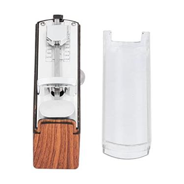 Imagem de VomekoMechanical Metrônomo, Mini Metrônomo Mecânico, Mini Metrônomo Portátil, Universal Tradicional para Piano Ukeulele Guitarra Violino (Nature Wood Color)