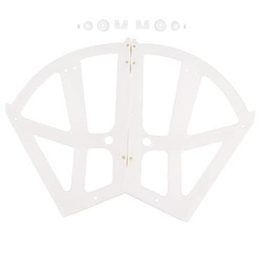 Imagem de Casa Plástico Oco Duas Camadas Sapato Armário Prateleira Titular Dobradiças Acessório Abs Sapato Gabinete Acessório para Quarto Sala de Estar Entrada (WHITE)