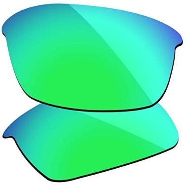 Imagem de Firtox Lentes polarizadas de substituição compatíveis com óculos de sol Oakley Flak Jacket – Verde floresta