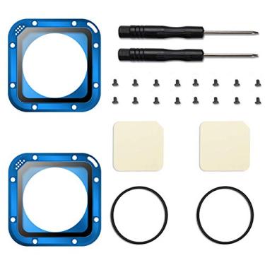 Imagem de Kit de substituição de lente ParaPace para GoPro Hero 5/4 Session peças de reparo de lentes protetoras (azul)