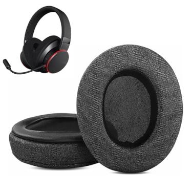 Imagem de ACCOUTA Almofadas auriculares compatíveis com Creative Sound BlasterX H6 7.1 USB Gaming Headset Ear Pads Substituição com tecido durável e respirável/espuma de alta densidade