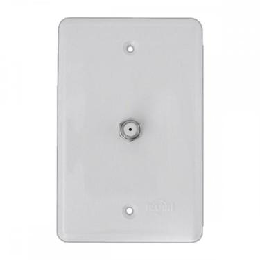 Imagem de Conjunto Ilumi Stylus Branco Com Placa Conector Tv - 2553, Branco