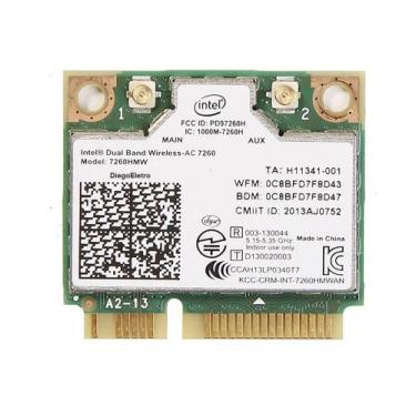 Imagem de Placa Wifi Intel Dual Band Wireless-ac 7260hmw 867mbps - DiegoEletro