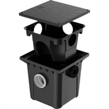 Imagem de Caixa P/Gordura C/Cesto Herc Preto