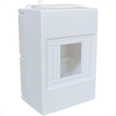 Imagem de Centrinho Steck Pvc 04 Disjuntor Din Sobrepor Branco Sct4