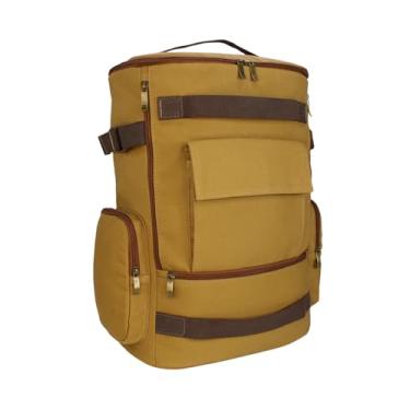 Imagem de Lenna's Mochila De Lona Grande Masculina Feminina Comporta Notebook Casual e Viagens LE13 Caqui