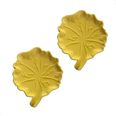 Imagem de Kit 2 Saboneteira Pia De Banheiro E Porta Sabonete Lavabo (Amarelo)