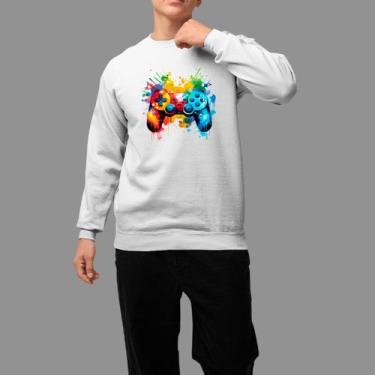 Imagem de Moletom Gola Careca Basico Masculino Streetwear Casual Confortável Inv