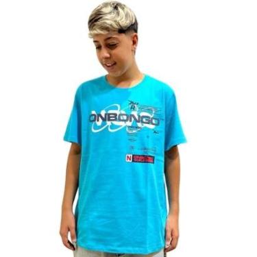 Imagem de Camiseta Masculina Onbongo Azul ON185-Masculino