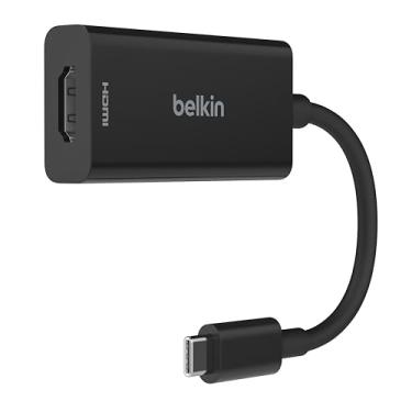 Imagem de Belkin Adaptador USB-C para HDMI 2.1, cabo de 11 cm com 8K @ 60Hz, 4K @ 144Hz, HDR, HBR3, DSC, HDCP 2.2, USB-IF - Funciona com Chromebook, certificado para MacBook, iPad Pro e outros dispositivos